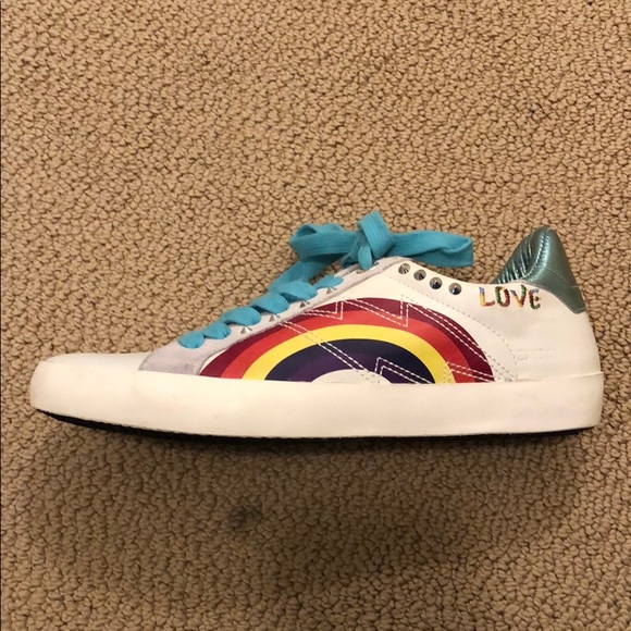 Free People x Zadig & Voltaire Rainbow Sneaker 10 - Picture 7 of 11